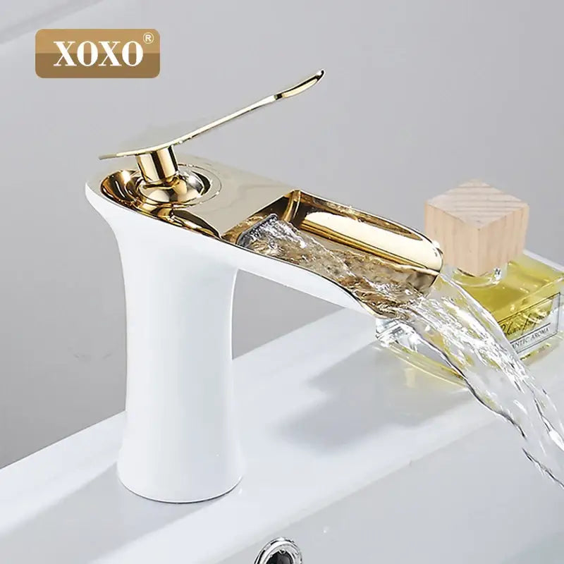 White Copper Waterfall Faucet