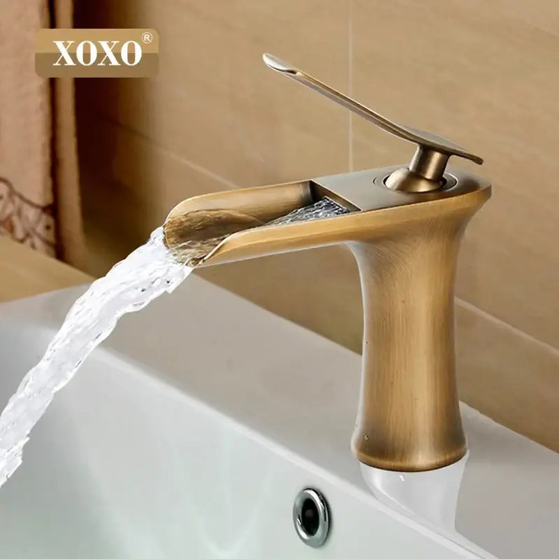 White Copper Waterfall Faucet