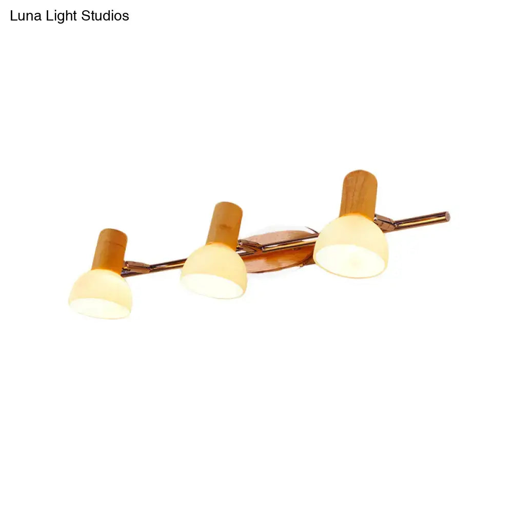 Glass Dome Vanity Sconce
