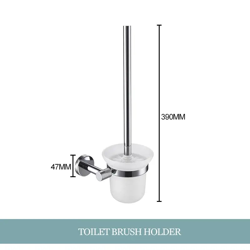 Chrome Bathroom Essentials Set