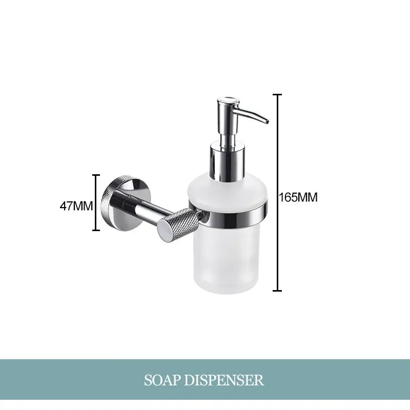 Chrome Bathroom Essentials Set