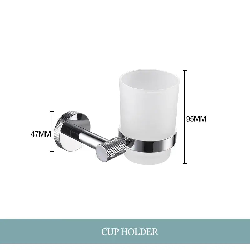 Chrome Bathroom Essentials Set