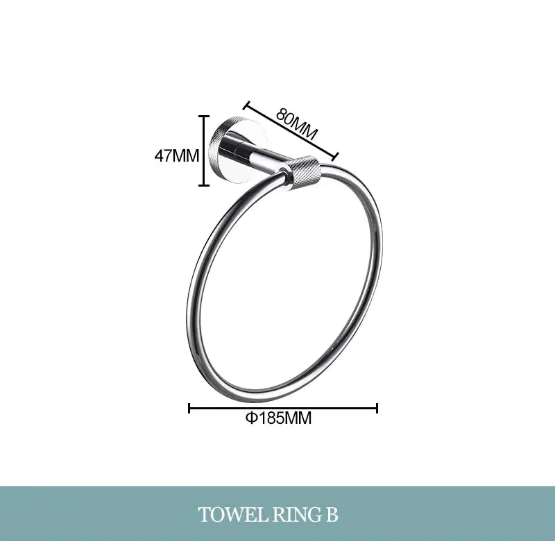 Chrome Bathroom Essentials Set