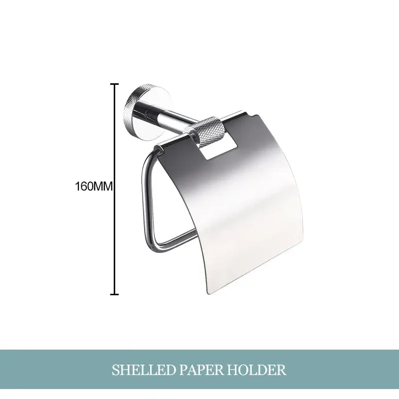 Chrome Bathroom Essentials Set