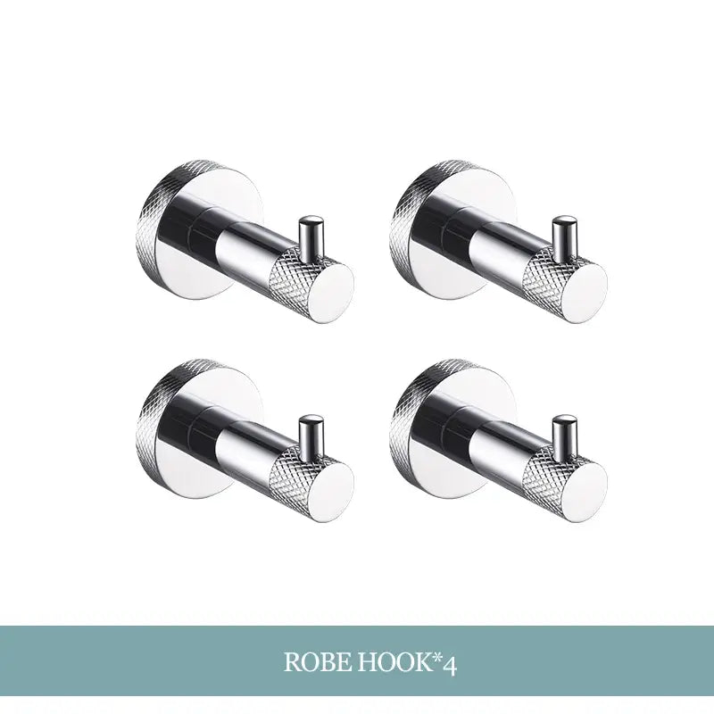 Chrome Bathroom Essentials Set