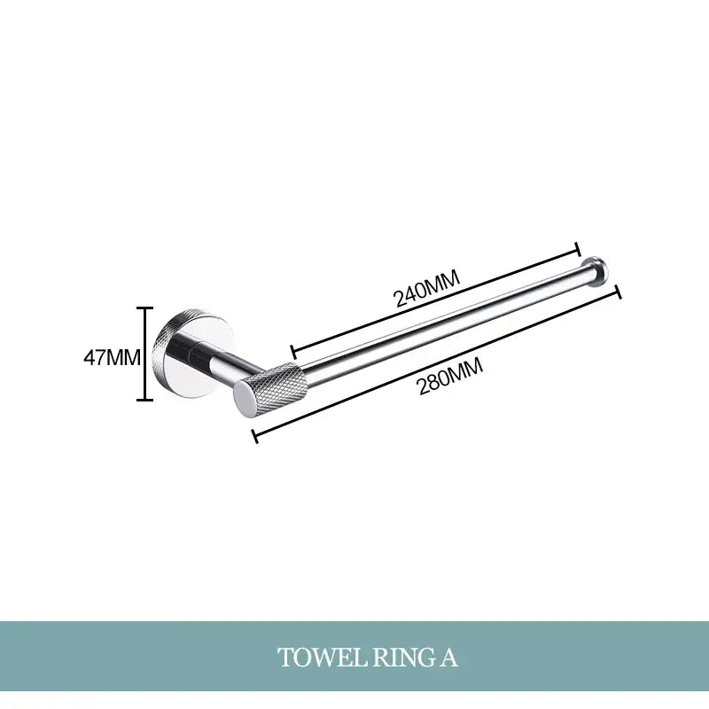 Chrome Bathroom Essentials Set
