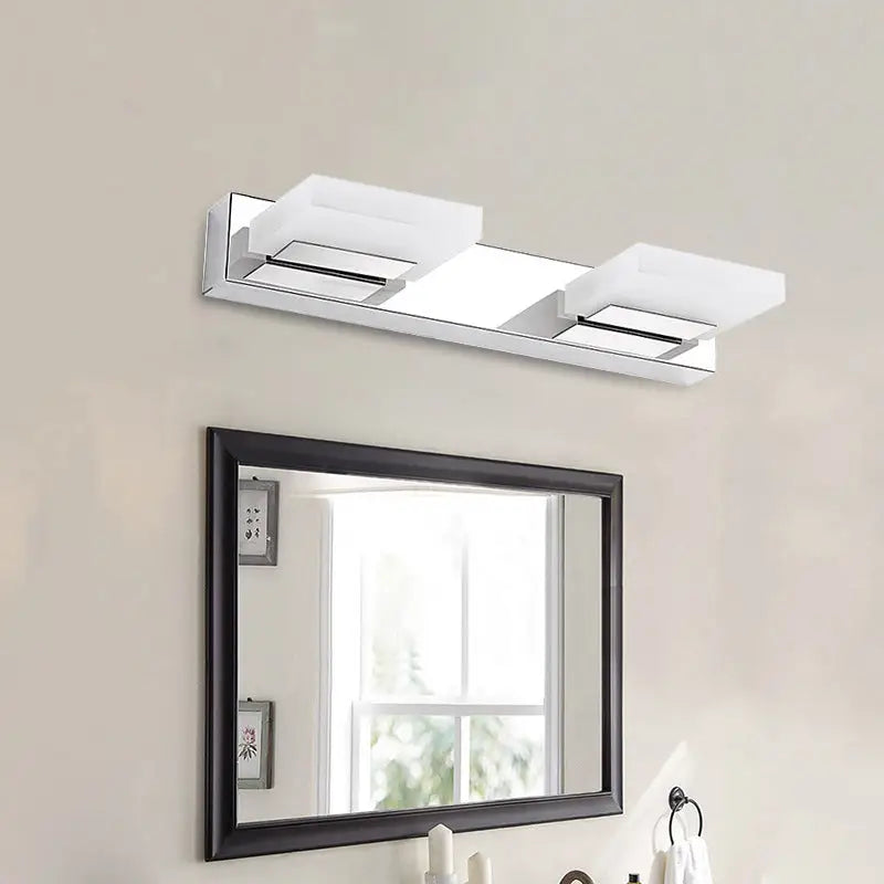 Chrome Vanity Light Acrylic 2-5 Light Options