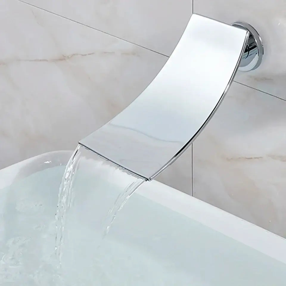 Chrome Waterfall Bathtub Faucet