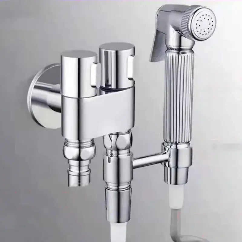 Chrome Blue Bidet Faucet