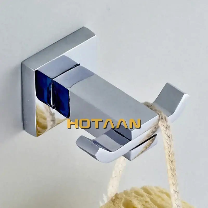 Chrome Blue Double Hook