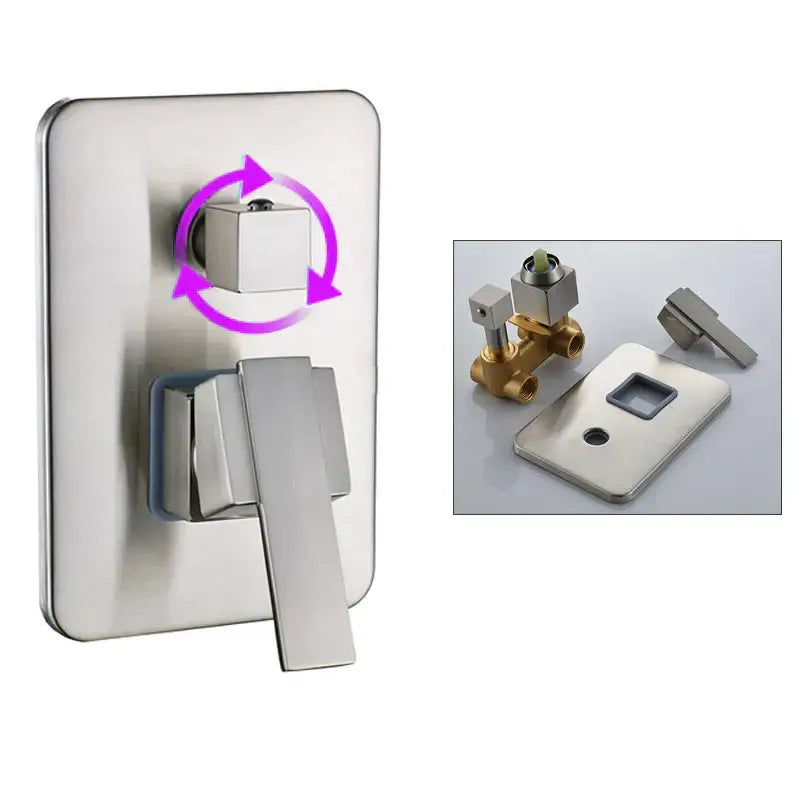 Chrome Brass Shower Mixer Valve