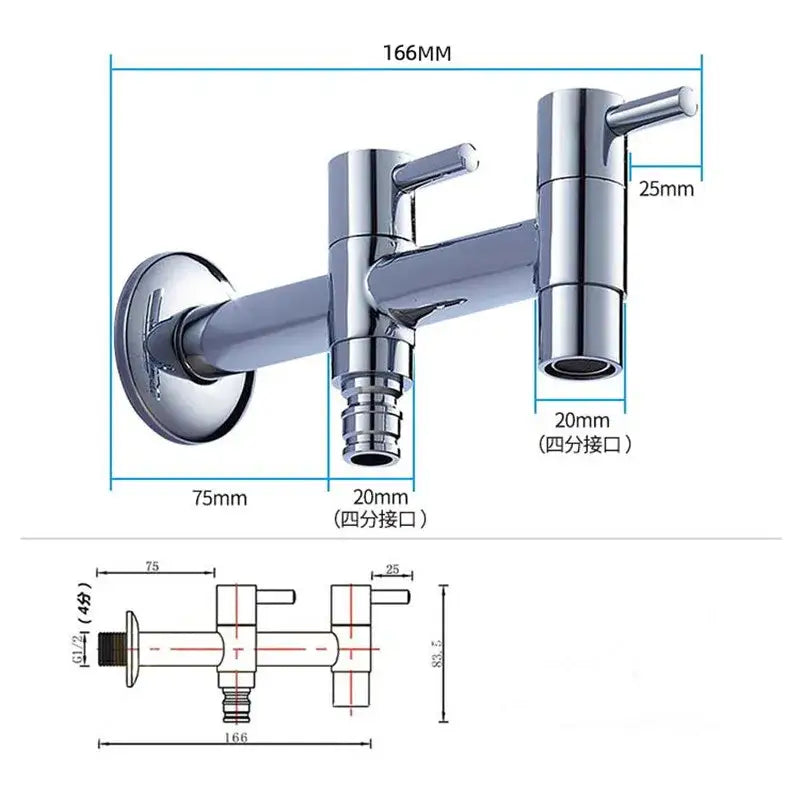 Chrome Brass Garden Faucet