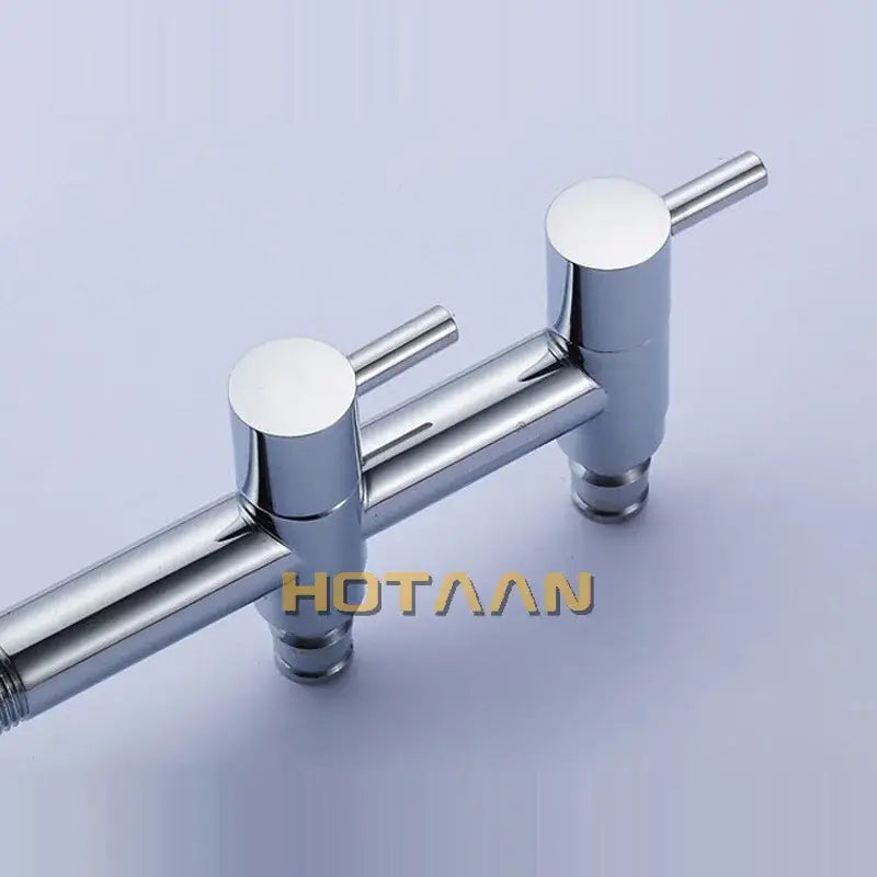 Chrome Brass Dual Faucet