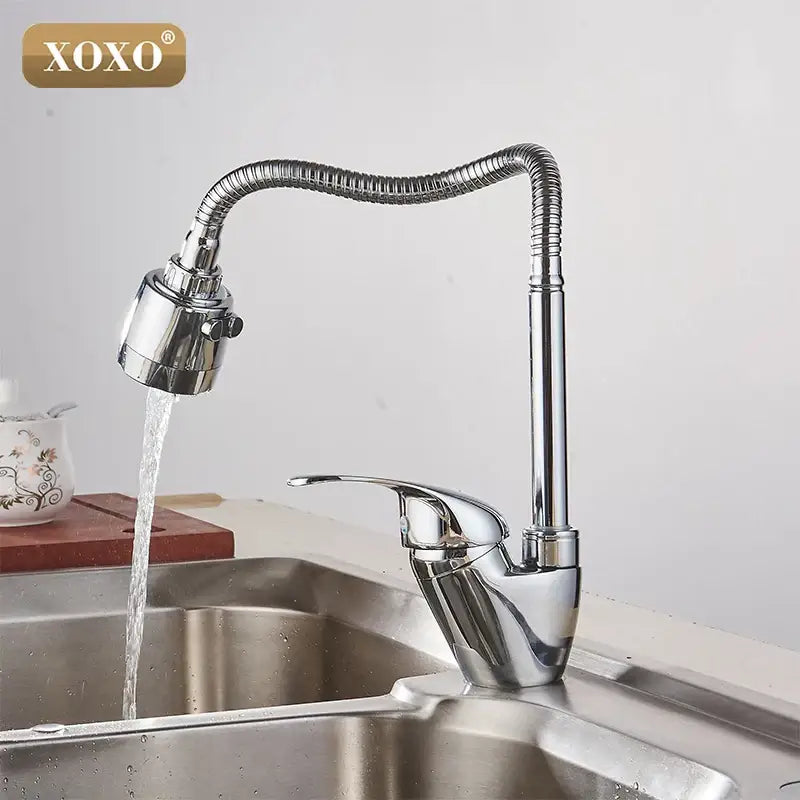 Chrome Brass Kitchen Faucet
