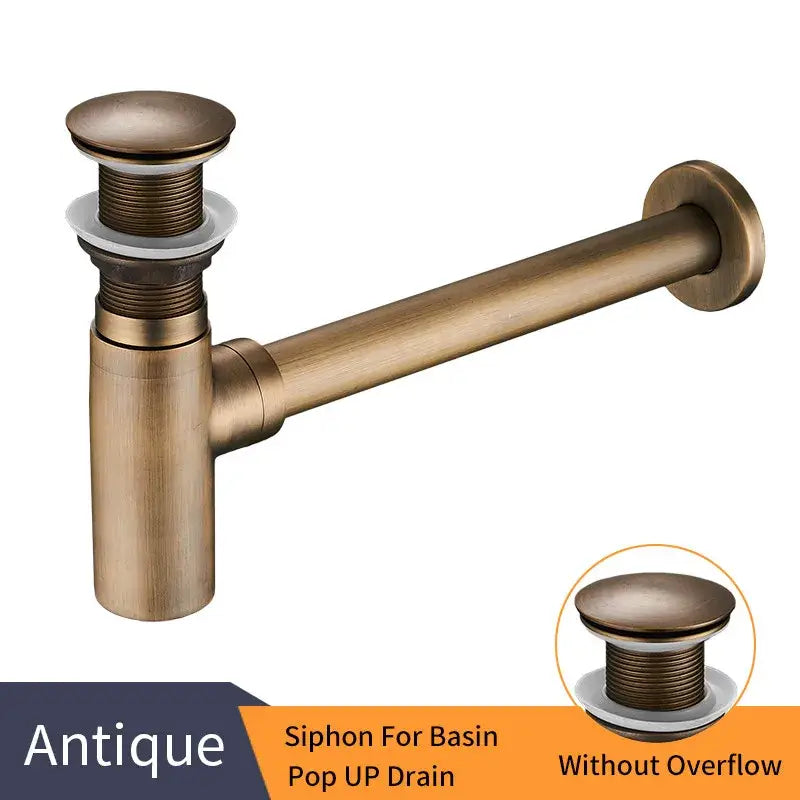 Chrome Brass Bottle Trap