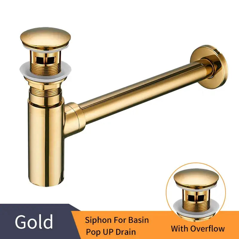 Chrome Brass Bottle Trap