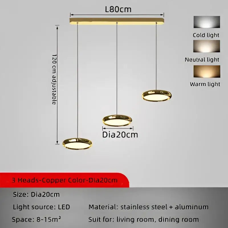 Chrome Circular Pendant Light