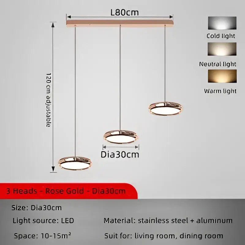 Chrome Circular Pendant Light