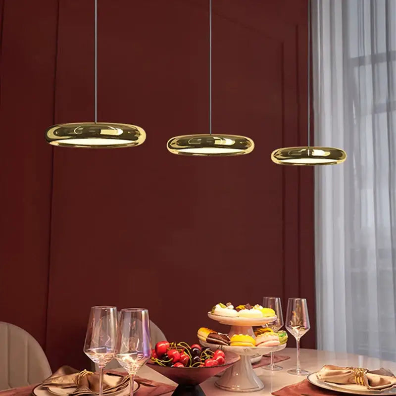 Chrome Circular Pendant Light