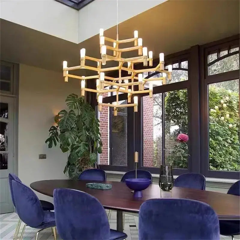 Chrome Multi-Tier Chandelier