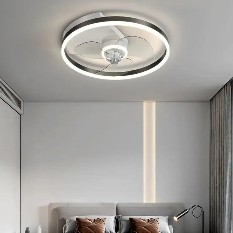 Chrome Crystal Ceiling Fan Light