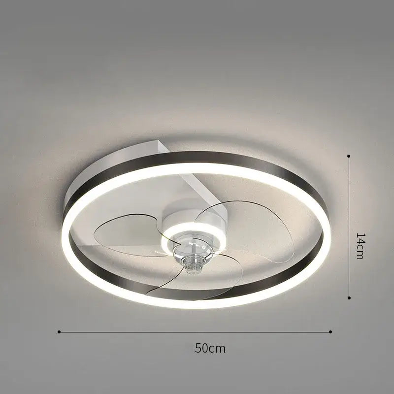 Chrome Crystal Ceiling Fan Light