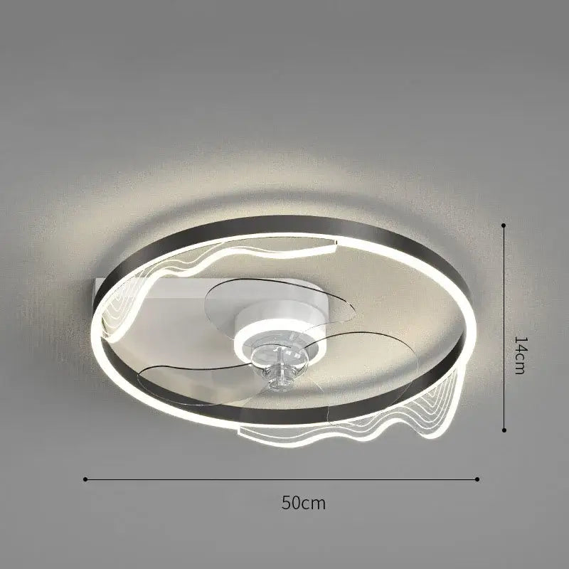 Chrome Crystal Ceiling Fan Light