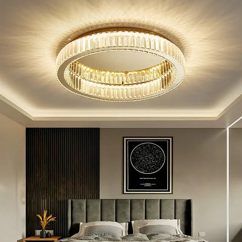 Chrome Double Ring Light