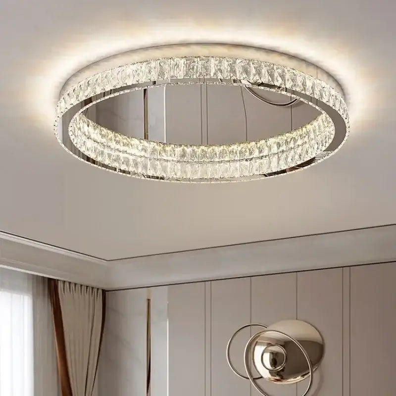 Dimmable Crystal Ceiling Lamp