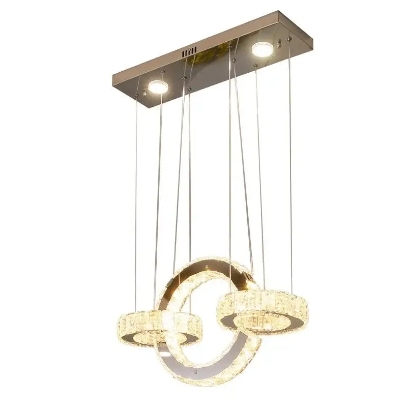 Crystal Ring Bedroom Chandelier