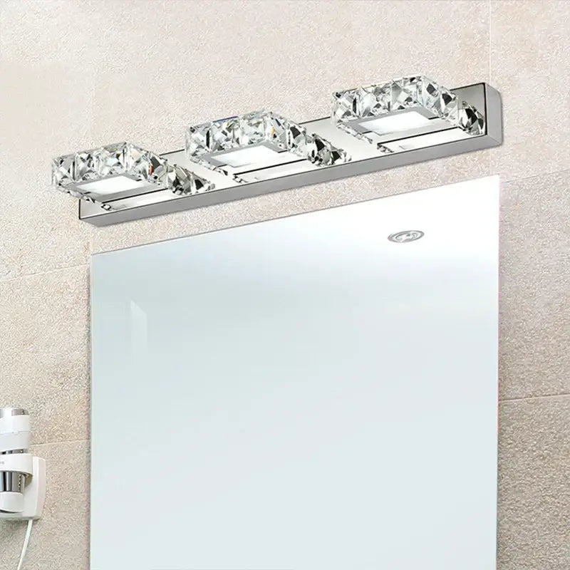 Chrome Crystal Mirror Light