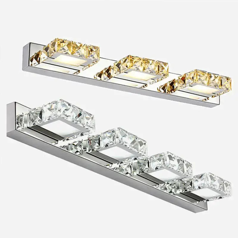 Chrome Crystal Mirror Light