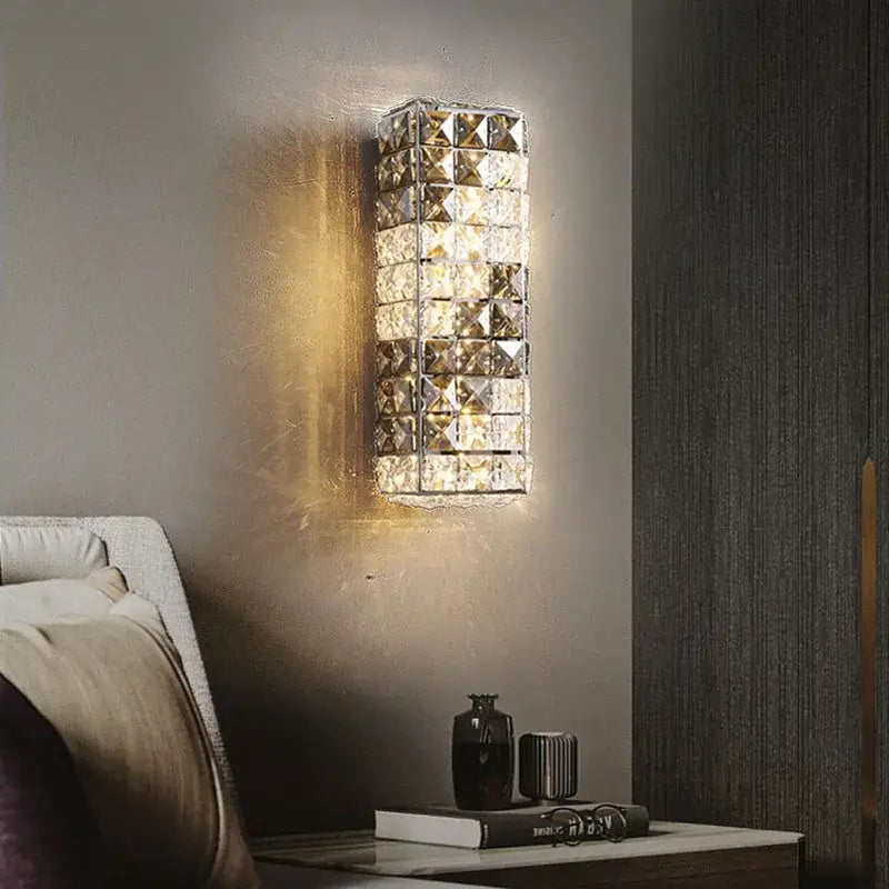 Chrome Crystal Mosaic Lamp