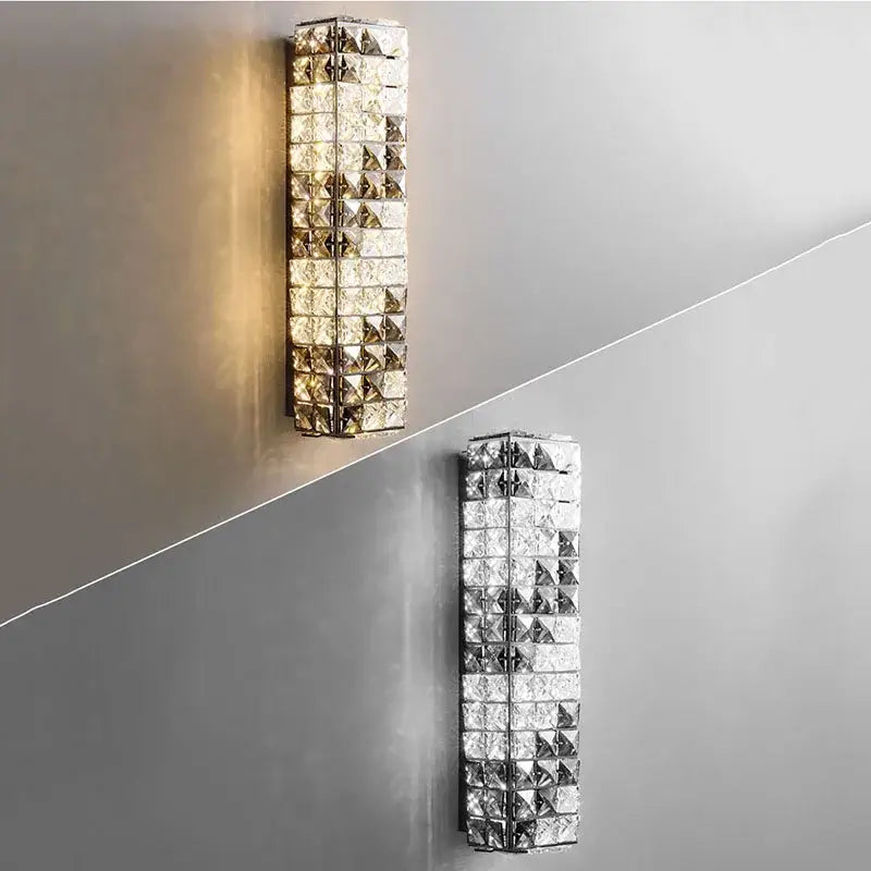Chrome Crystal Mosaic Lamp