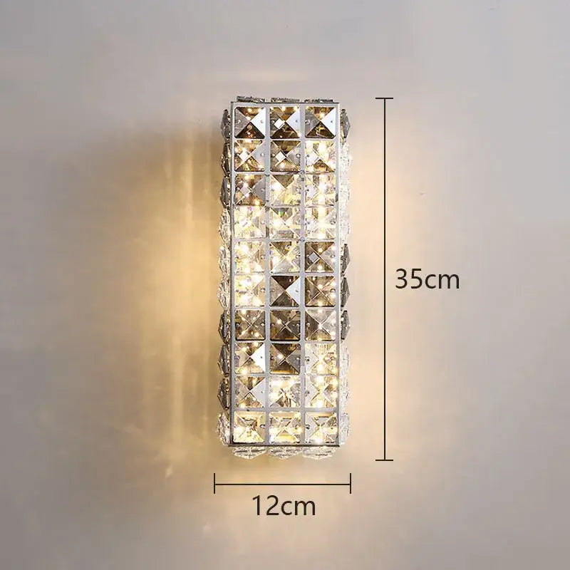 Chrome Crystal Mosaic Lamp