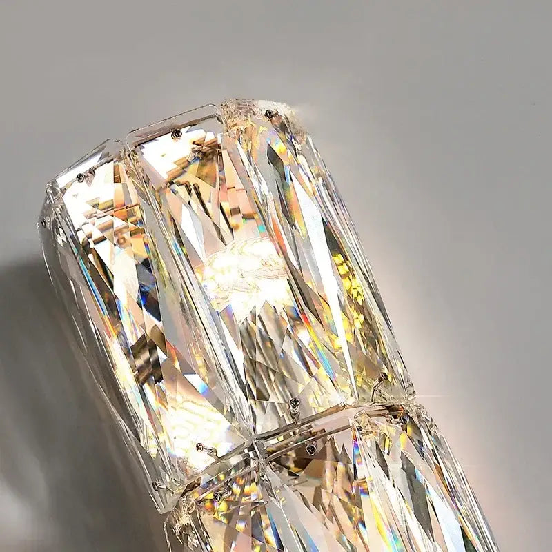 Chrome Crystal Wall Sconce Nordic 100cm