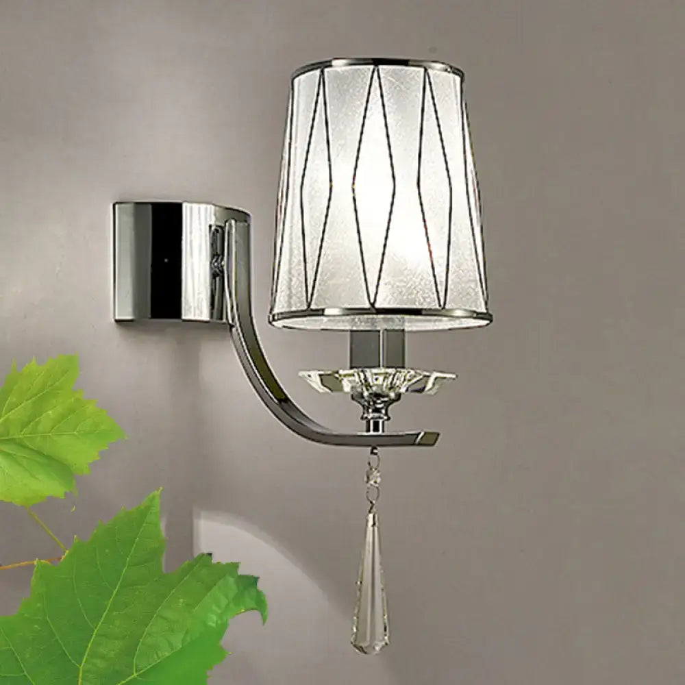 Chrome K9 Crystal Wall Fixture