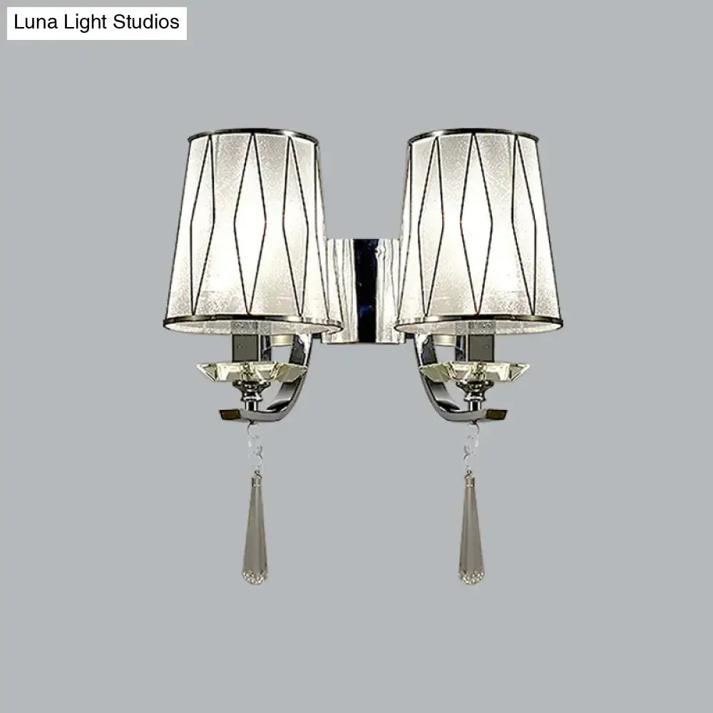 Chrome K9 Crystal Wall Fixture