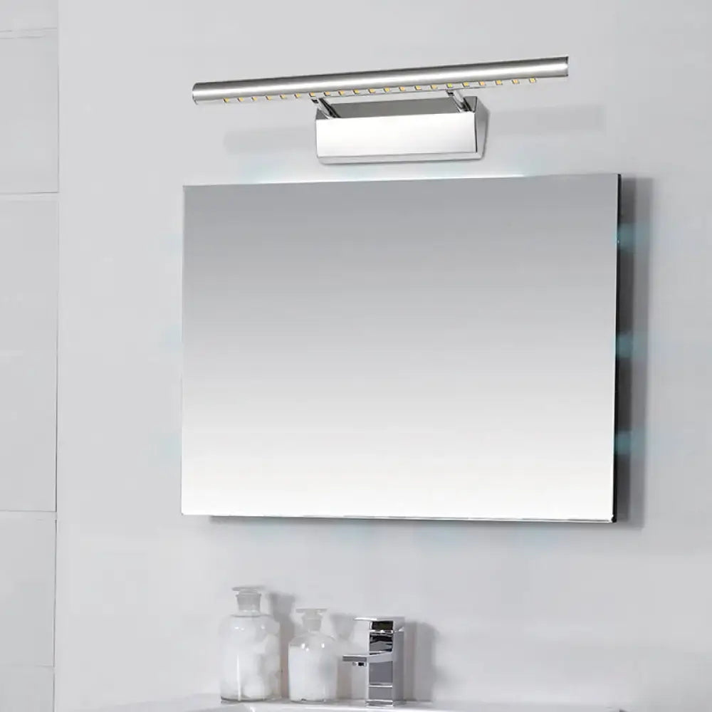 Chrome Cylinder 16-Inch Vanity Light