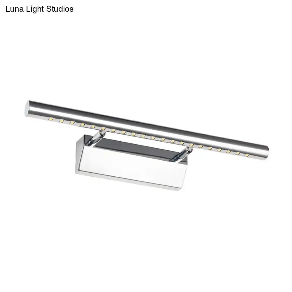 Chrome Cylinder 16-Inch Vanity Light