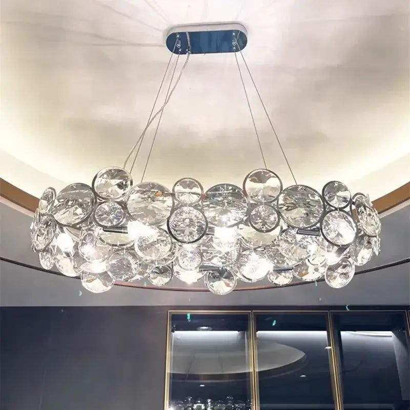 Chrome LED Crystal Chandelier
