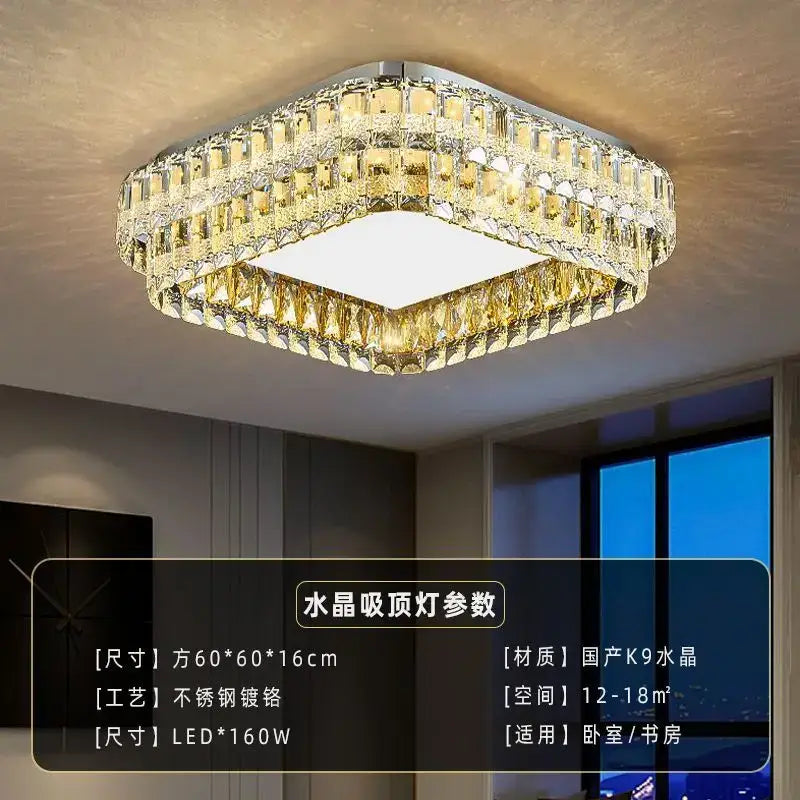 Crystal Round LED Ceiling Light