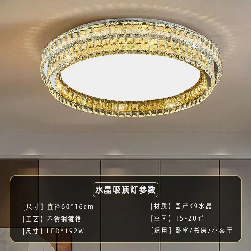 Crystal Round LED Ceiling Light