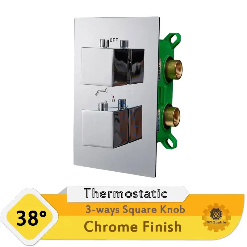Chrome Dual Handle Shower Valve