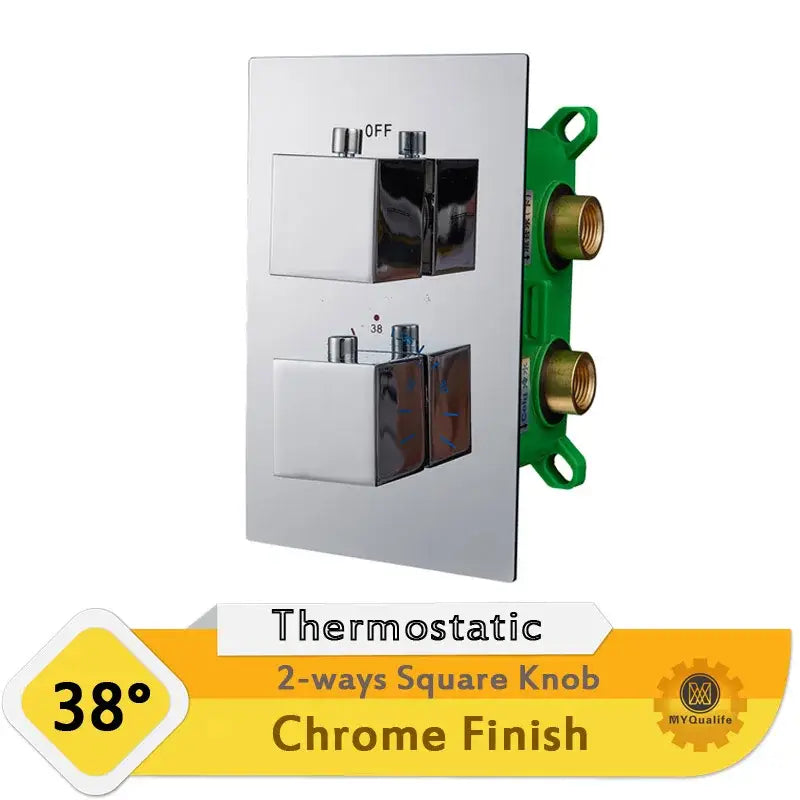 Chrome Dual Handle Shower Valve