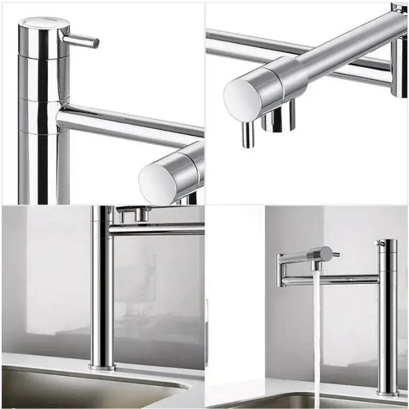 Chrome Foldable Kitchen Faucet