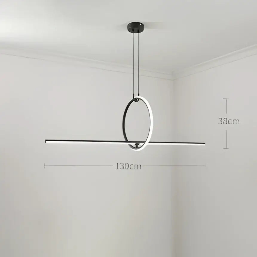 Chrome Geometric LED Pendant
