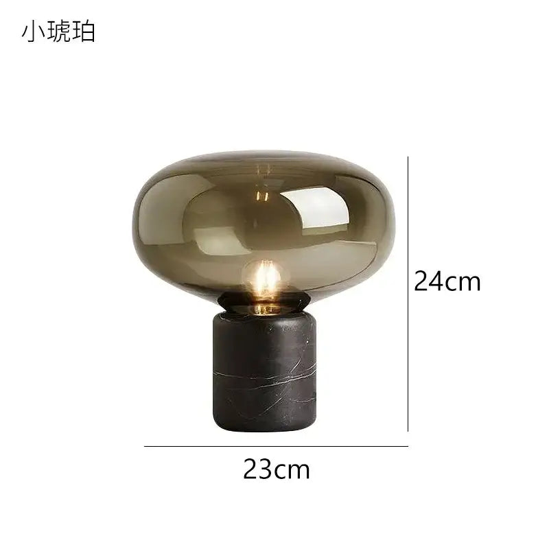 Chrome Marble Desk Lamp