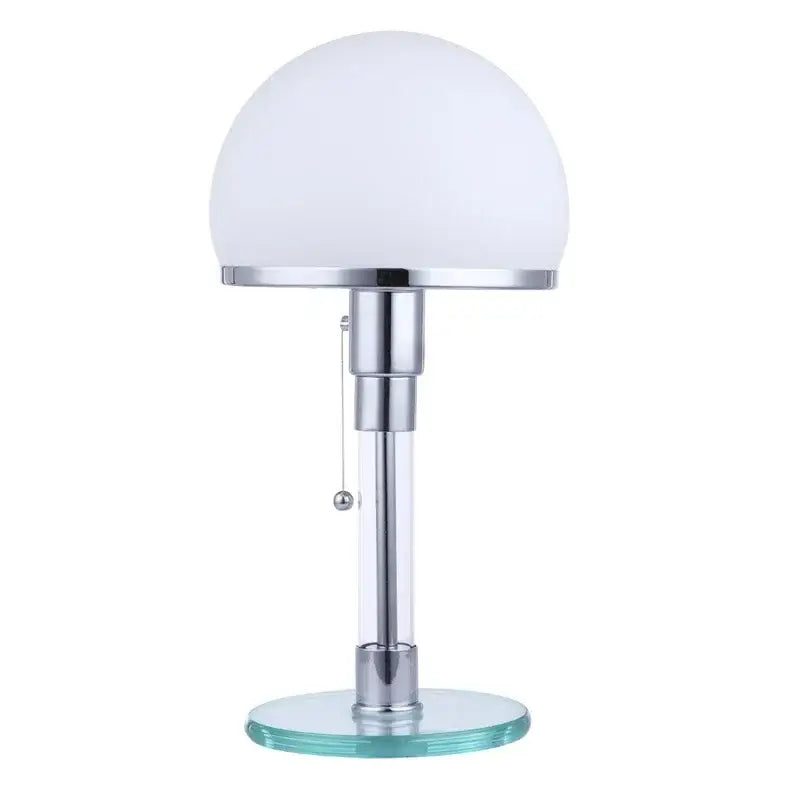 Chrome Frosted Dome Lamp