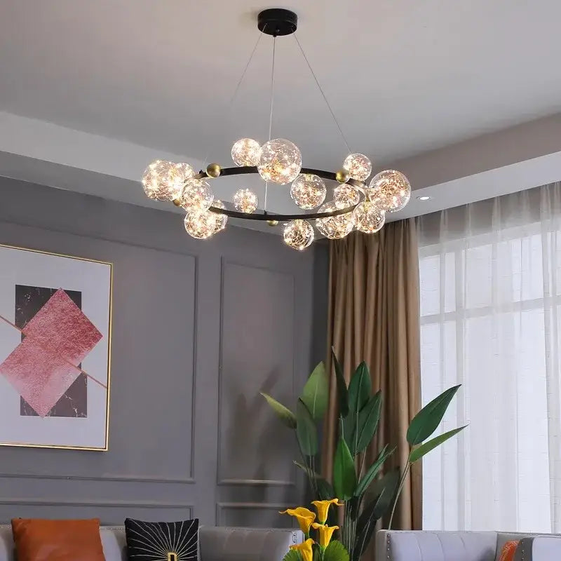 Chrome Crystal Chandelier Light App-Dimmable